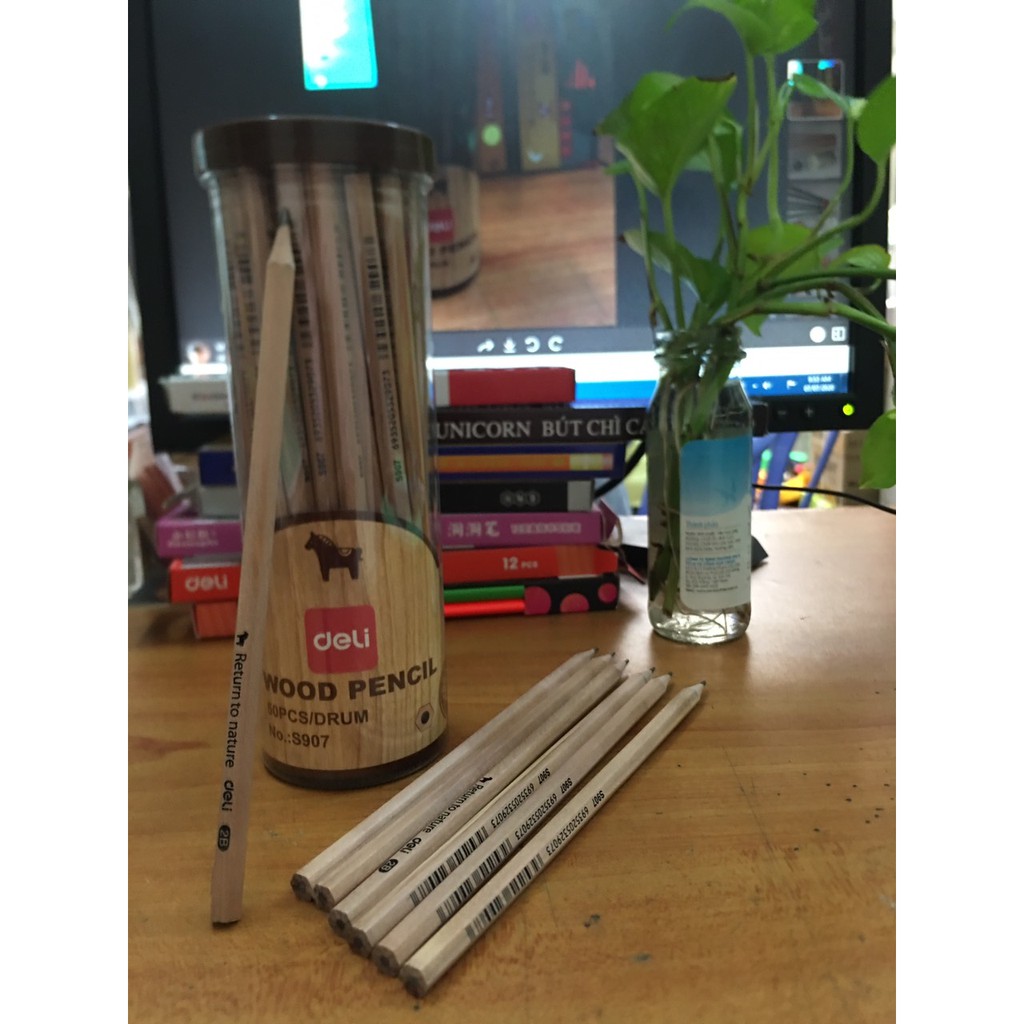 Bút chì 2B Deli S907 (1 lon/50 cây)