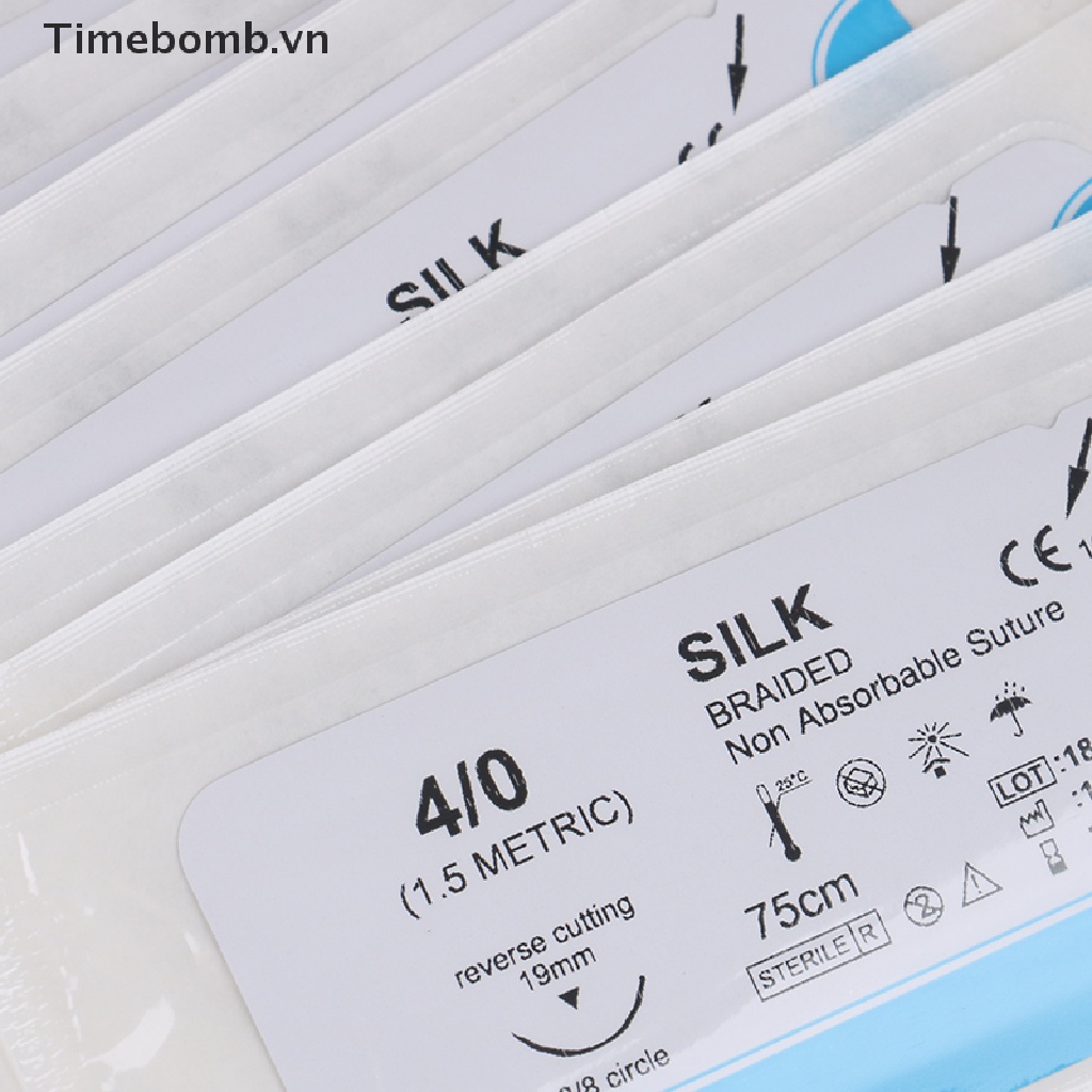 (Hàng Mới Về) Bộ 12 Kim Y Tế Dùng Để Luyện Tập Vết Thương Trong Nha Sĩ