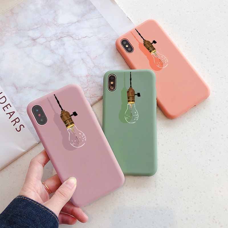 Ốp điện thoại iPhone 6 / 6s 7 / 8 6plus / 6Splus 7plus XS XR XSMAX hình bóng đèn 3D | BigBuy360 - bigbuy360.vn