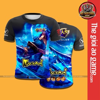 Áo Liên Quân , Áo Thun Liên Quân Mobile Murad 2M 3D Unisex Nam Nữ Cổ Tròn Basic Tay Ngắn Form Rộng / Thegioiaogame.com