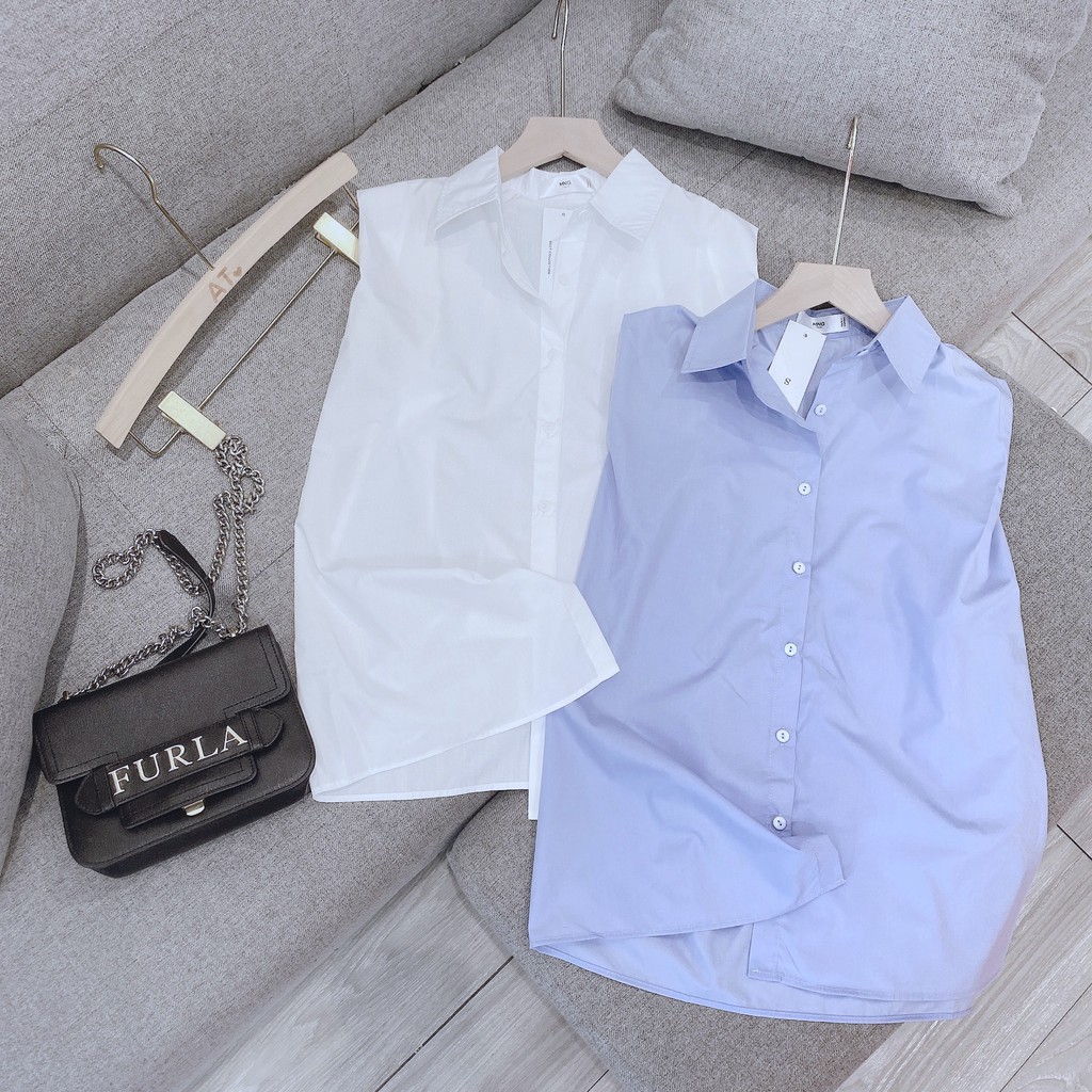 Áo Sơ Mi, Sơ Mi Nữ Tay Hến Chất Siêu Mát Hàng VNXK