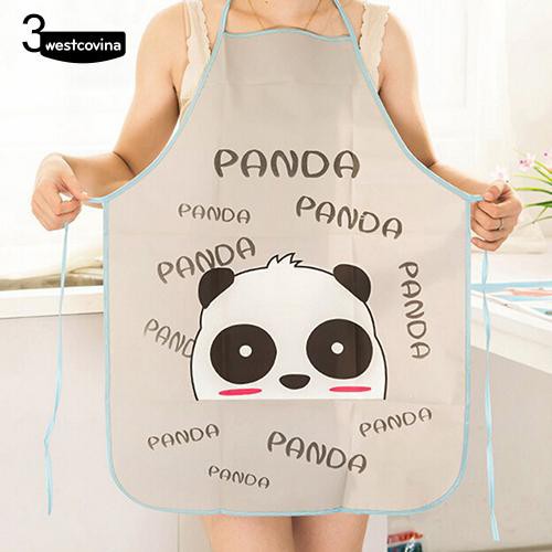 Tạp dề chống nước hoạ tiết hoạt hình cho nữ