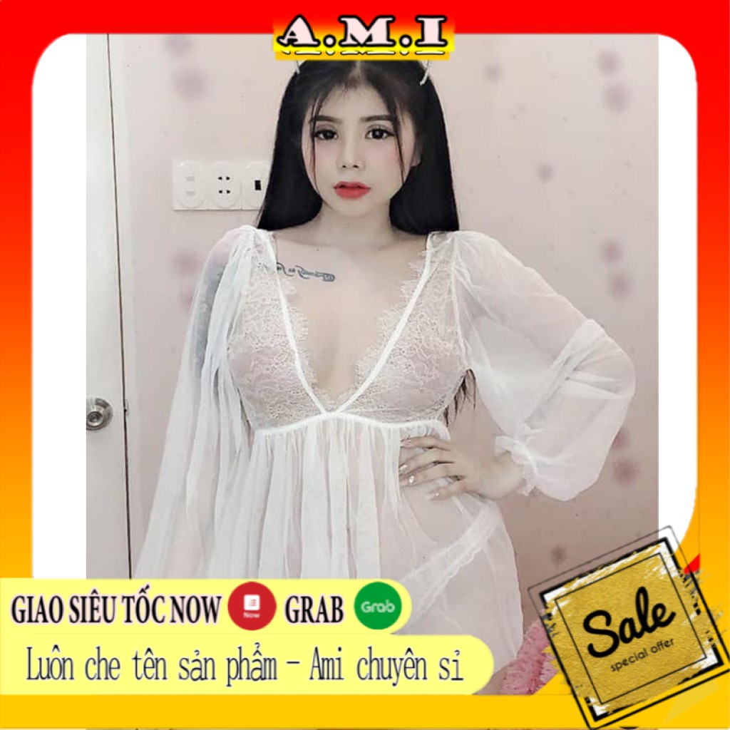 Váy ngủ voan xuyên thấu FREESHIP váy ngủ sexy Quảng Châu cao cấp