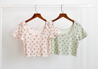 ÁO CROPTOP HOA NHÍ