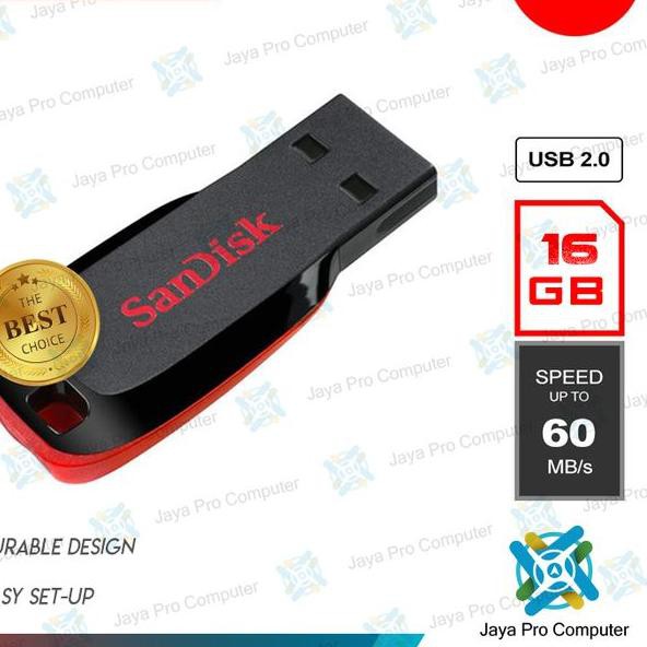 Ổ Đĩa Flash Sandisk Cruzer Blade Cz50 16gb 16 Gb 2.0