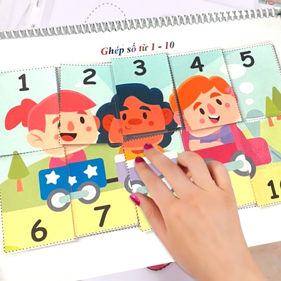 Đồ chơi giáo dục sớm giáo cụ montessori phát triển trí não cho trẻ sơ sinh kích thích thị giác bóc dán cho bé yêu 3045