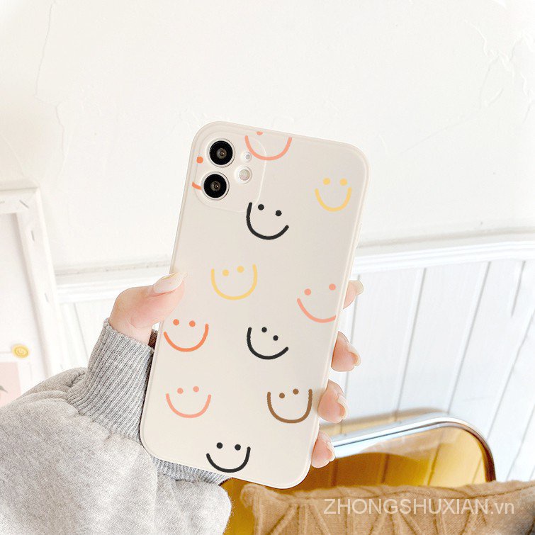 Ốp lưng iphone Smile-ing cạnh vuông 5/5s/6/6plus/6s/6splus/7/7plus/8/8plus/x/xr/xs/11/12/pro/max/plus/promax