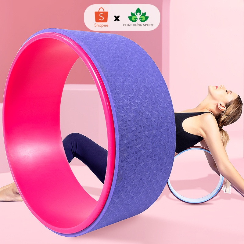 Vòng Tập Yoga Cao Cấp - Yoga QG, Chất Liệu TPE, Kích Thước 32x32x15cm, Chịu Lực 150kg, Đa Năng Kết Hợp Với Mọi Bài Tập