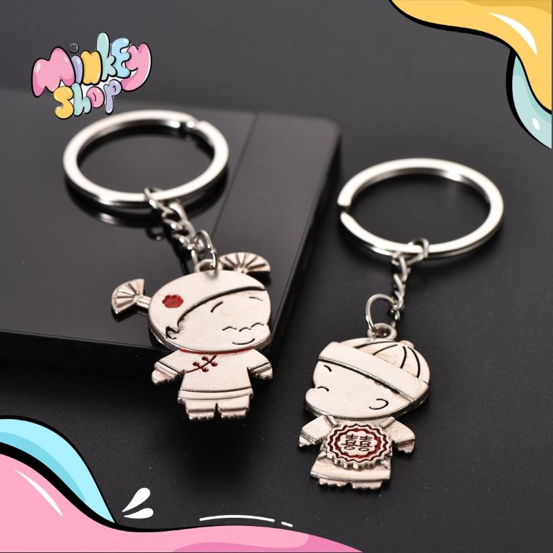 Móc Khóa Sắt Bạc Nhiều Hình Cute Phụ Kiện Túi Xách Dễ Thương 02MKSB - Minkey