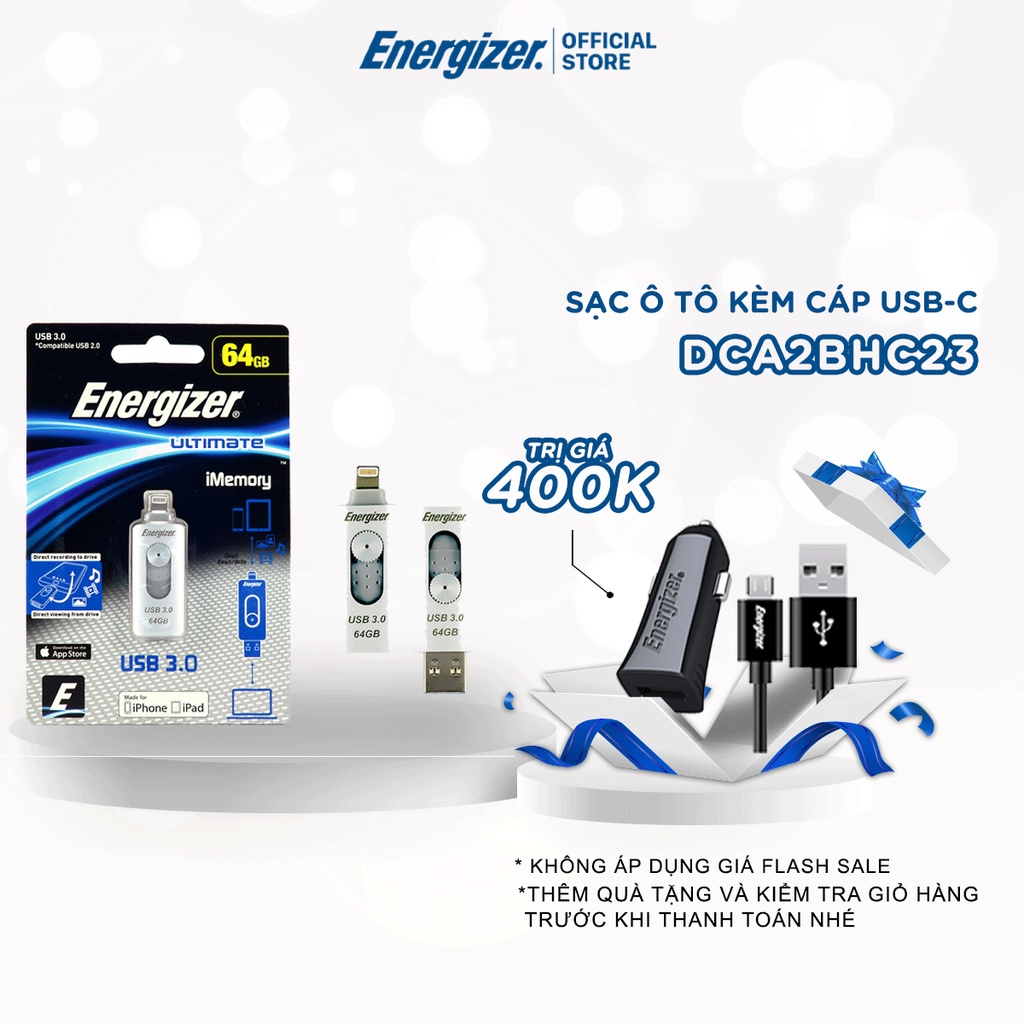 USB 64Gb Lightning OTG Energizer Ultimate - FOTL3U064R