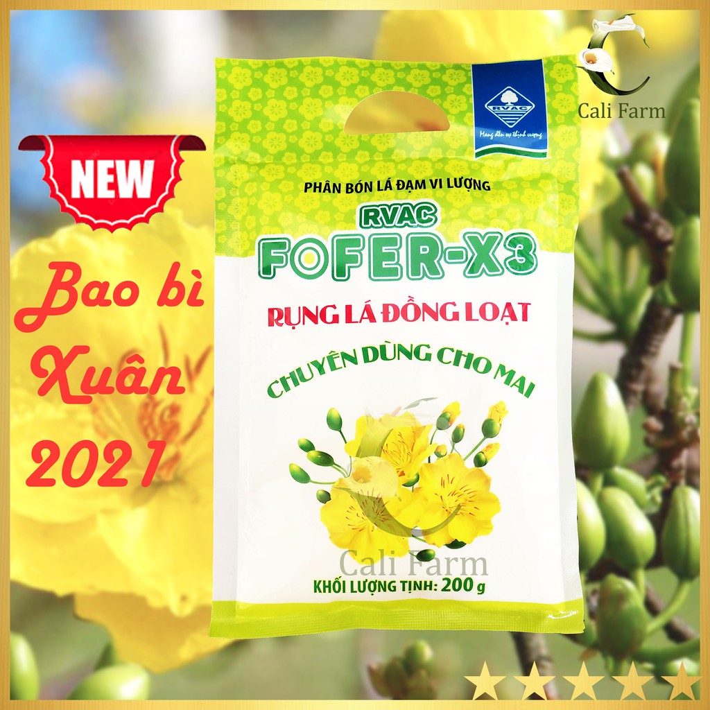 Xử lý Rụng Lá Mai FOFER X3 gói 200g