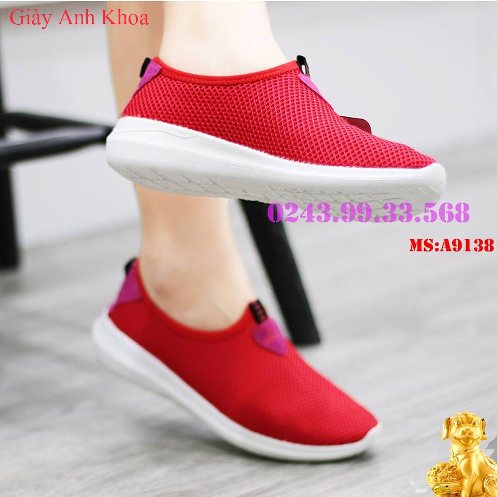 Giày Anh Khoa A913-8 chất sợi dệt dạng lưới mềm đế đúc liền siêu bền giặt bằng máy giặt