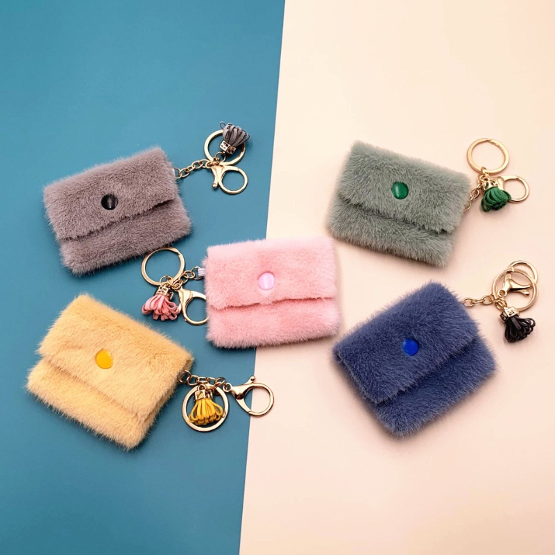 Móc Khóa / Dây Cáp / Chìa Khóa / Tiền Xu Mini Màu Sắc Ngọt Ngào Dễ Thương