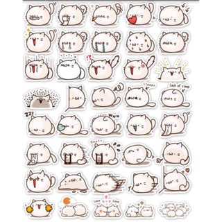 Sticker mini khổ A4 mèo con