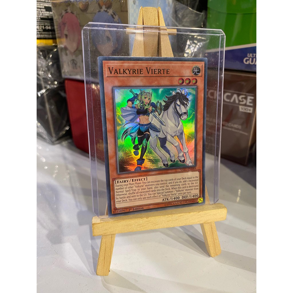 Lá bài thẻ bài Yugioh Valkyrie Vierte – Super Rare - Tặng bọc bài nhựa bảo quản