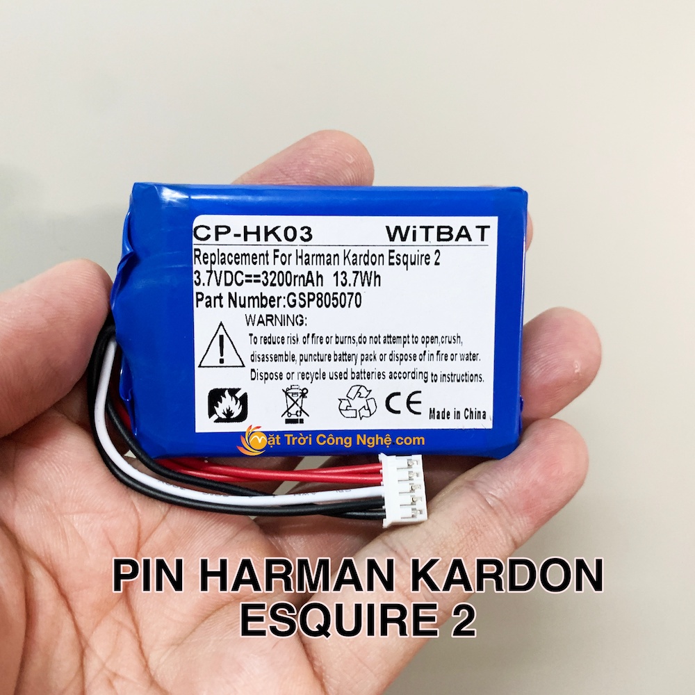 Pin loa Harman Kardon Esquire 2 - thay pin loa Harman Kardon Esquire 2 - Mặt Trời Công Nghệ