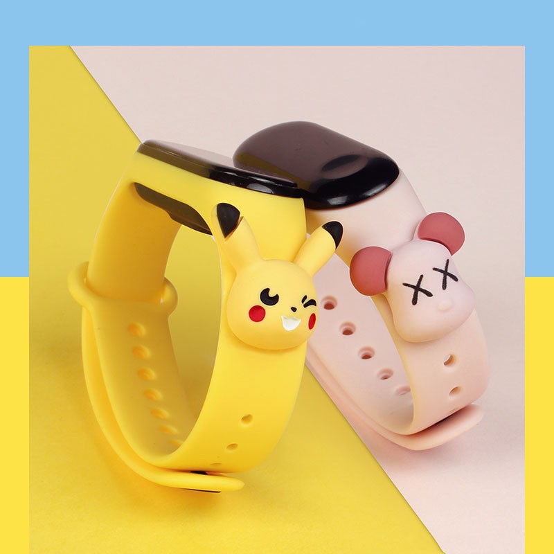 Dây Đeo Thay Thế Chất Liệu Silicon Màu Trơn Cho for Xiaomi Mi Band 5 / Mi Band 5