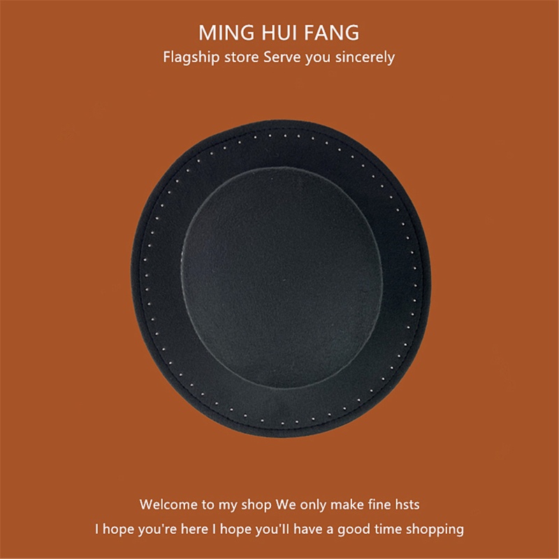 Mũ Rộng Vành Màu Đen Đính Ngọc Trai Thời Trang Anh Quốc Cho Nữ