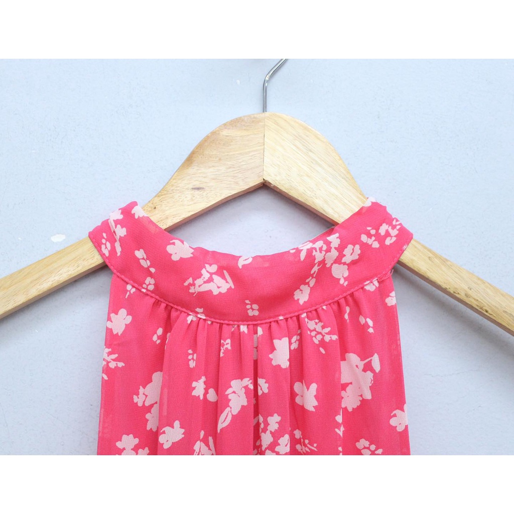 Q8913, Q8914, Q8915, Q8916 - Đầm voan yếm Old navy Active thun eo, bèo tầng, in hoa
