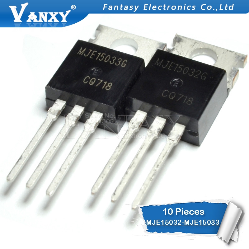 Set 10 Cặp Linh Kiện Điện Tử To-220 Mje15033G + 5pcs Mje15032G