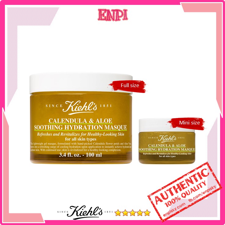 Mặt nạ hoa cúc Kiehl's Calendula &amp; Aloe Soothing Hydration Mask