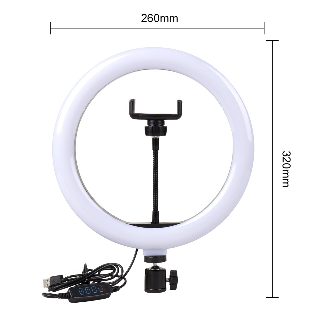 Vòng Đèn Led 26cm / 10inch Có Thể Điều Chỉnh Độ Sáng Hỗ Trợ Quay Video / Trang Điểm / Live Youtube