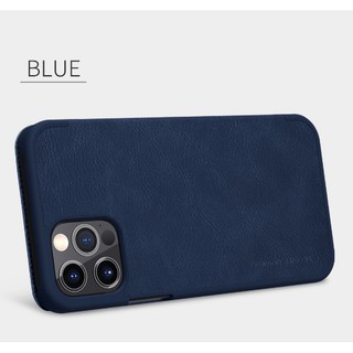 Bao da nillkin qin cho iphone 12/ 12 pro/ 12 pro max chính hãng da xịn - có khe để thẻ