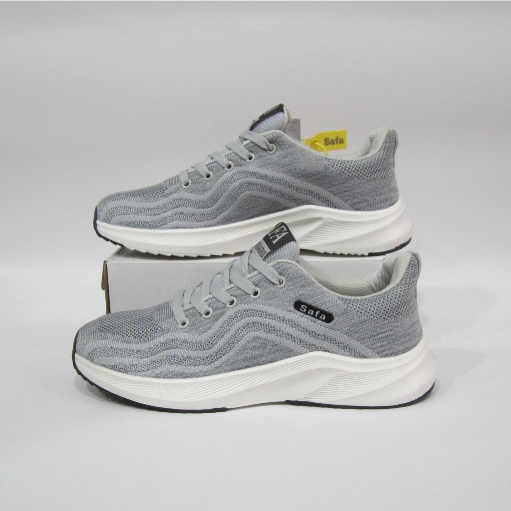 Giày Safa Thể Thao Sneakers Nam Màu Kem ,Xám, Đế Phylon Vải Dệt Siêu Nhẹ Êm Chân Mã ATS008 | BigBuy360 - bigbuy360.vn