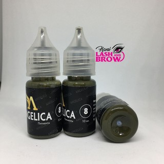 Mực Phun Xăm Xử Lý Chân Mày Angelica 8 - Mực Hữu Cơ Sản Xuất Tại Nga