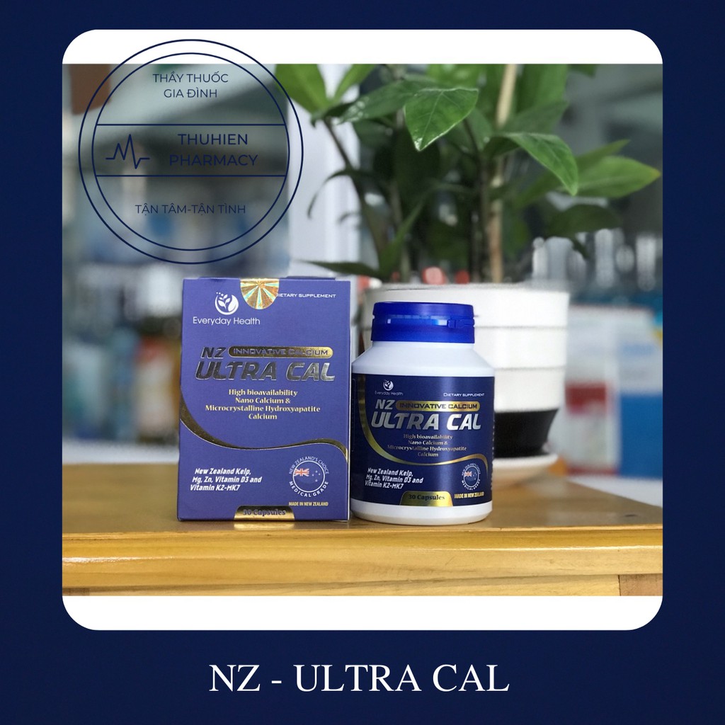 NZ-ULTRA CAL-bổ sung Canxi Nano và Canxi Hữu cơ (Hộp 30 viên)