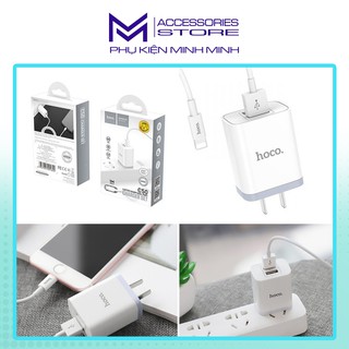 Bộ củ sạc hoco c50 lightning - sạc iphone ipad .