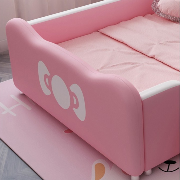 GIƯỜNG NGỦ HELLO KITTY CAO CẤP TẶNG KÈM CẦU TRƯỢT, BẬC THANG, THẢM TRẢI HIHANA