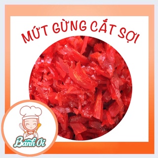 Mứt gừng đỏ cắt sẵn/ mứt gừng đỏ cắt sợi làm bánh trung thu