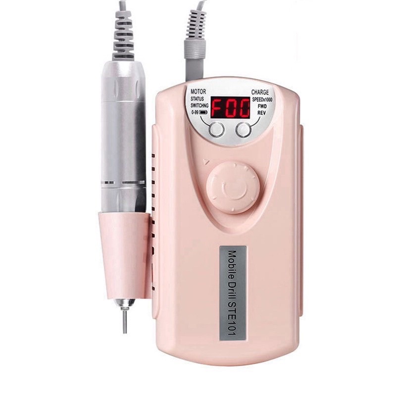 Máy mài móng tích điện kèm đủ phụ kiện dùng cho Spa, Nail máy cực khỏe, STE101，