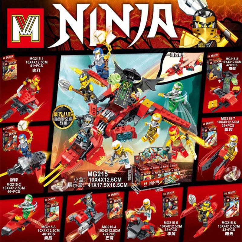 Mới Mô Hình Đồ Chơi Lego Ninjago Ninjago + Motor Gold Ninjago Kai Jay Zane Llyod Garmadon 's