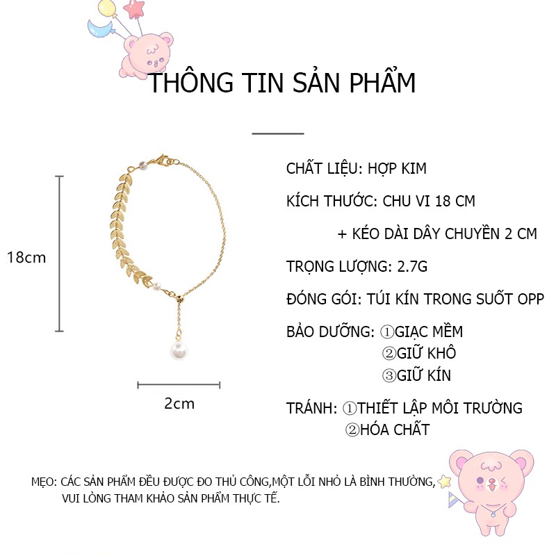 Vòng Tay Chuỗi Hạt Thiết Kế Đơn Giản Cho Nữ