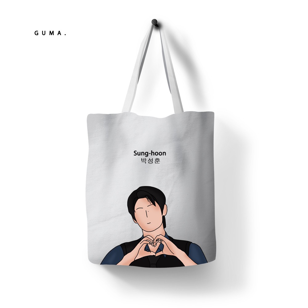 Túi tote vải Canvas in hình Guma.ku