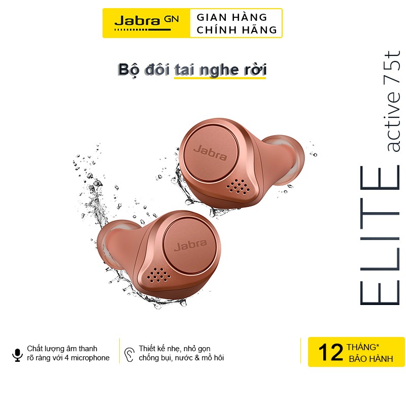 [Mã ELTECHZONE giảm 5% đơn 500K] Phụ Kiện Cặp Tai Nghe Rời True Wireless JABRA 75T - Hàng Chính Hãng