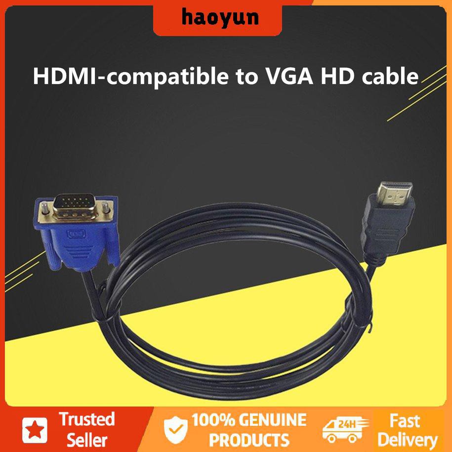 Dây Cáp Hdmi-compatible Sang Vga 1m Kèm Móc Xỏ Ngón Nam Châm Tiện Dụng