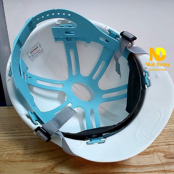 Mũ bảo hộ lao động BB N004 khóa gài nhựa HDPE nón bảo hộ lao động giá rẻ bảo vệ đầu khi làm việc ở công trình