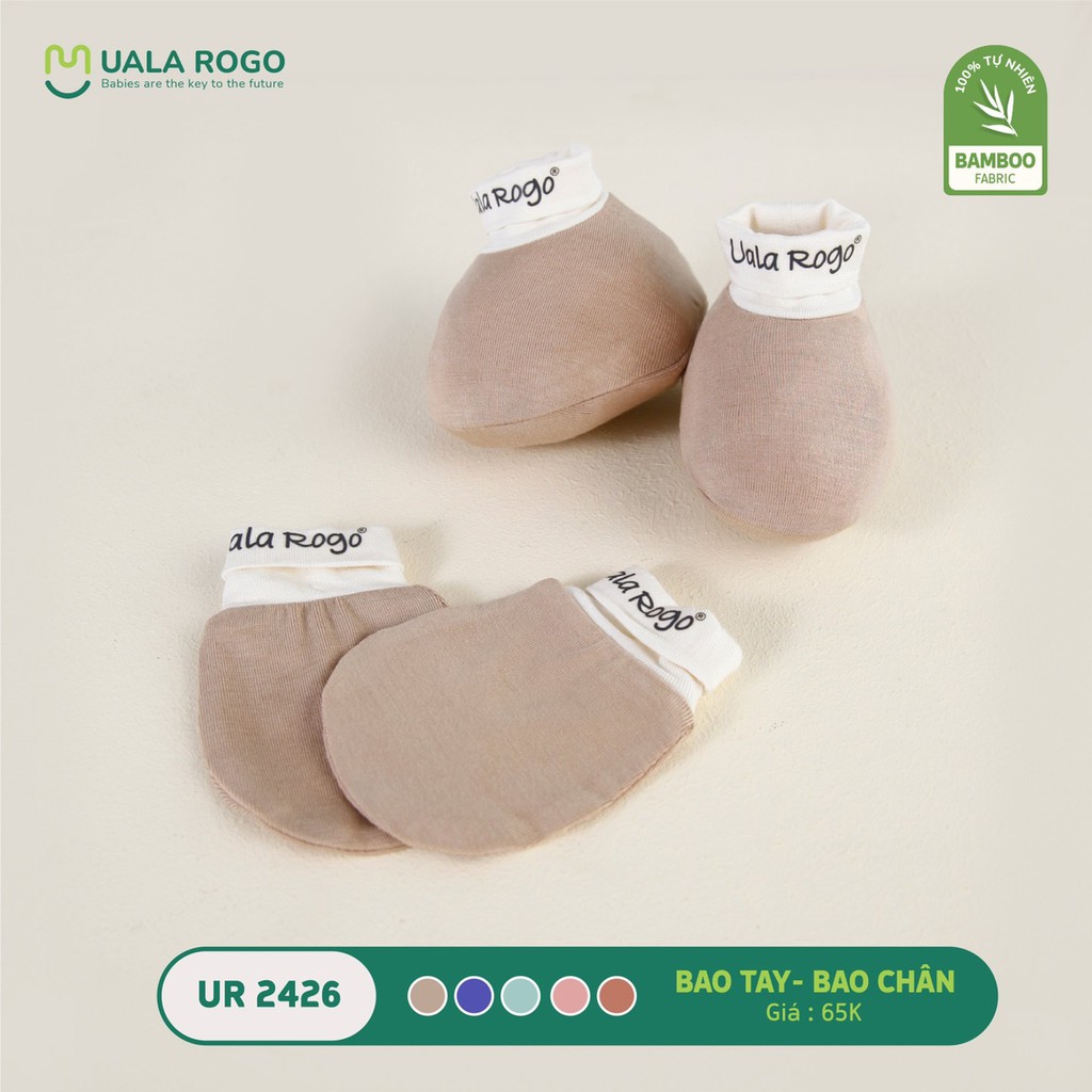 SET BAO TAY BAO CHÂN BAMBOO 5 MÀU UALAROGO UR2426