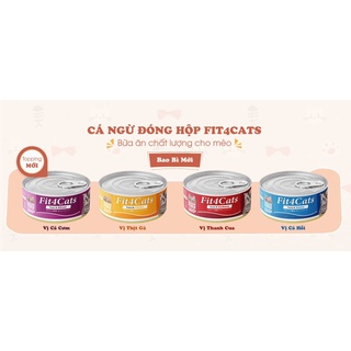 Thức ăn ướt cho mèo Pate Cá Ngừ - Fit4cats CattyMan 160gr - Lốc 3 Lon - thương hiệu số 1 Nhật Bản