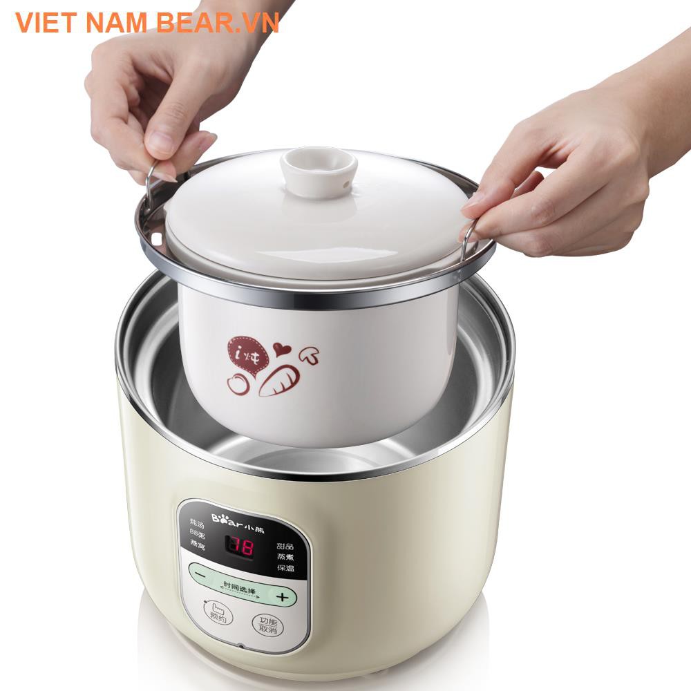 ❆Nồi cơm điện baby bear ăn bổ sung hầm cháo trẻ em nấu sứ tự động mini ceramic <