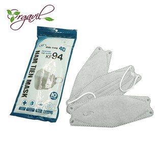 Khẩu Trang 4 Lớp Người Lớn Tiêu Chuẩn Hàn Quốc Kháng Khuẩn, Chống Bụi Mịn, KF94, Nam Tiến Mask, 4D AB Mask - Orgavil