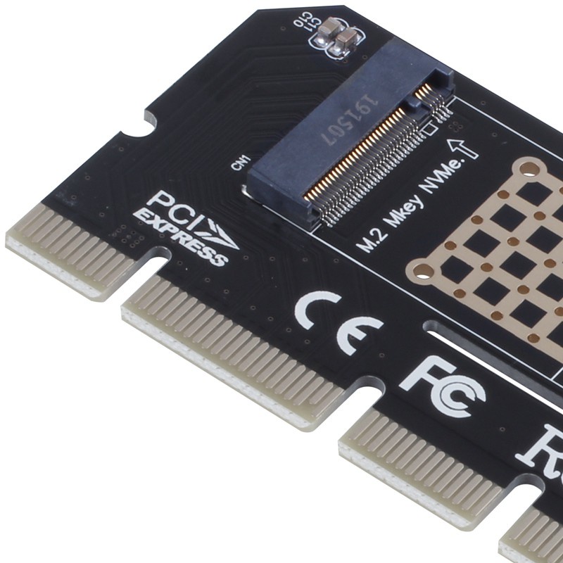 M.2 NVMe SSD NGFF to PCIE 3.0 X16 Adapter M Key Interface Card Suppor PCI Express 3.0 x4 2230-2280 Size m.2 Full Speed