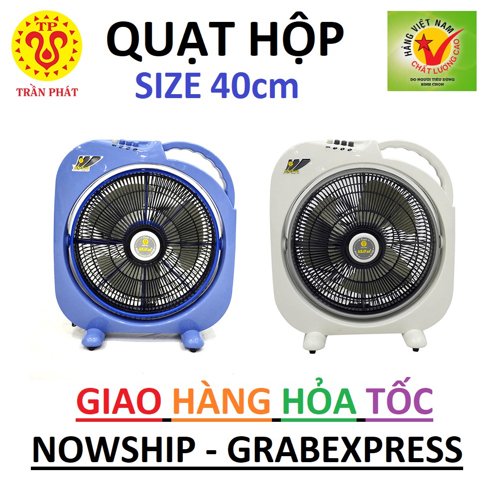 Quạt hộp Akifan cánh 40cmHàng VN CLC BH 2 năm  Ship hỏa tốc