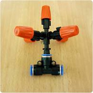 Combo 5 béc phun sương 5 hướng tưới cây và T nối 8 li