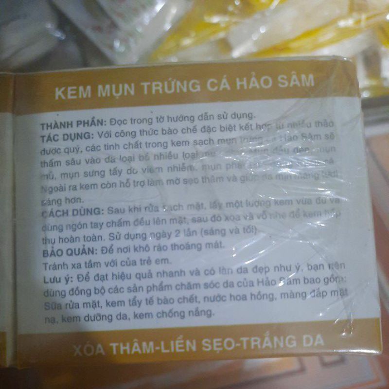 combo 3 hủ kem mụn hảo sâm