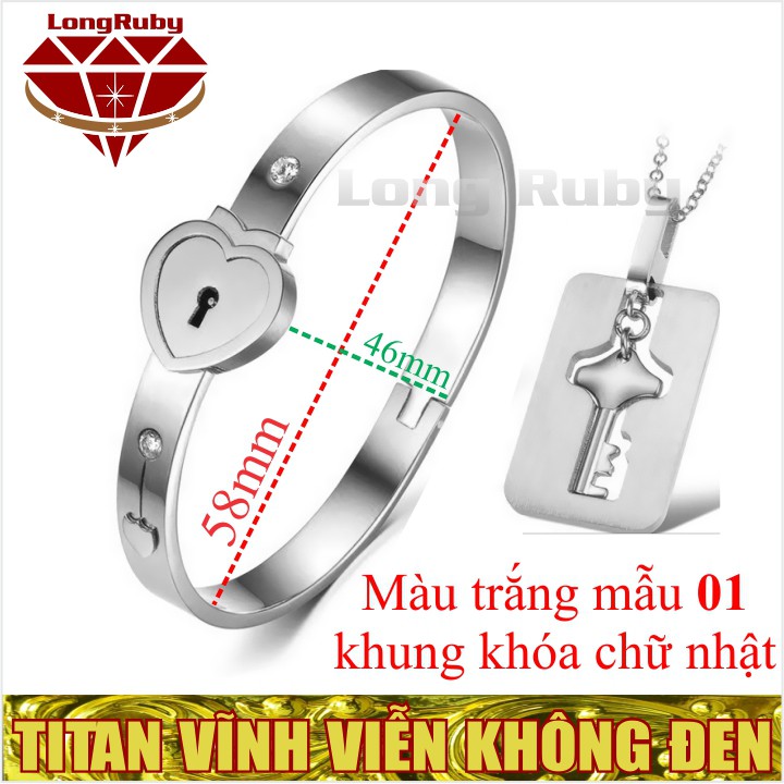 [Mã FAMAYFA giảm 10K đơn 50K] VÒNG TAY CAO CẤP Ổ KHÓA DÂY CHUYỀN CHÌA KHÓA KHÔNG ĐEN | BigBuy360 - bigbuy360.vn