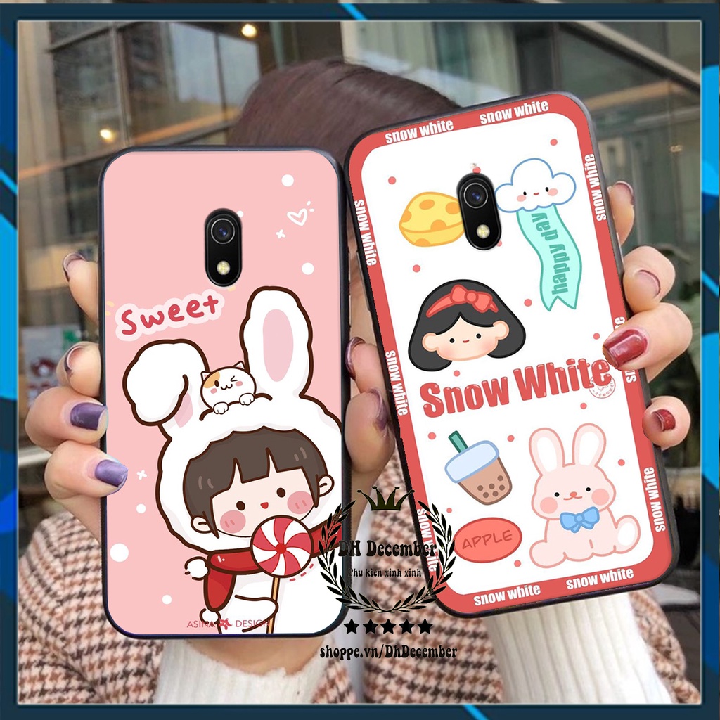 Ốp lưng Xiaomi REDMI 8A in hình 3D lucky, gấu Brick xinh xắn - KHÔNG NÊN BỎ LỠ